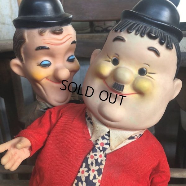 画像10: 70s Vintage Laurel and Hardy Cartoon Vinyl Doll Set (C05)