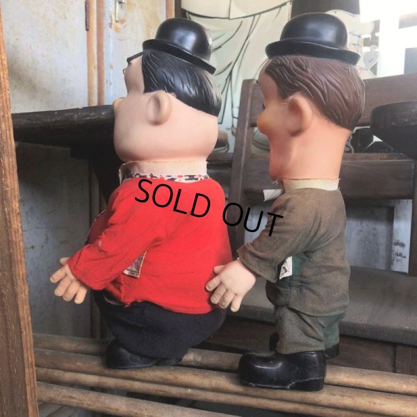 画像8: 70s Vintage Laurel and Hardy Cartoon Vinyl Doll Set (C05)