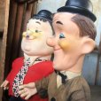 画像2: 70s Vintage Laurel and Hardy Cartoon Vinyl Doll Set (C05) (2)