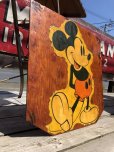 画像4: Vintage Disney Mickey Mouse Print on Wood Panel (C08)