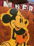 画像2: Vintage Disney Mickey Mouse Print on Wood Panel (C08) (2)