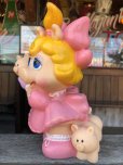 画像6: 80s Vintage Muppet Babies Miss Piggy Vinyl Bank Doll (C013)