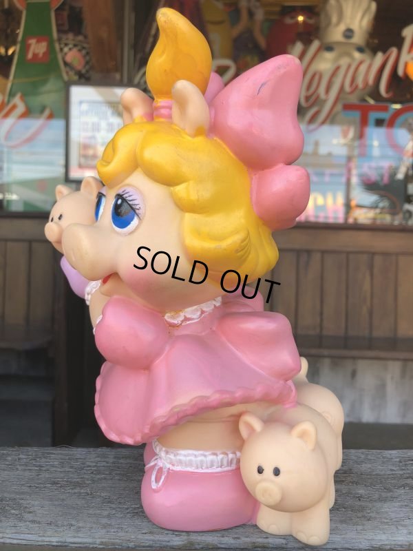画像6: 80s Vintage Muppet Babies Miss Piggy Vinyl Bank Doll (C013)