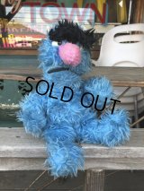 70s Vintage Knickerbocker Sesame Street Herry Monster Plush Doll 35cm (B952)