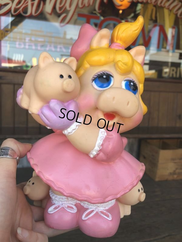 画像12: 80s Vintage Muppet Babies Miss Piggy Vinyl Bank Doll (C013)