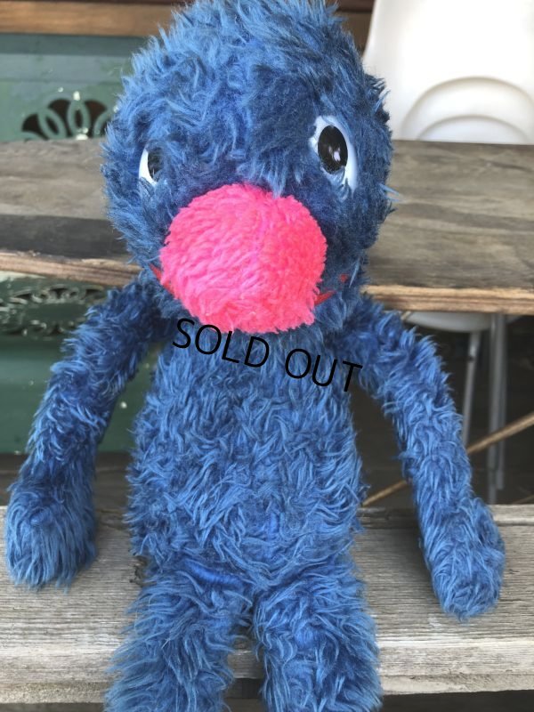 画像6: 70s Vintage Knickerbocker Sesame Street Grover Plush Doll 55cm (B951)