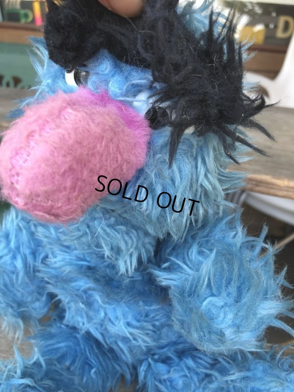 画像6: 70s Vintage Knickerbocker Sesame Street Herry Monster Plush Doll 35cm (B952)
