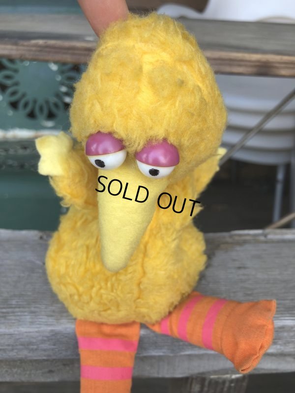 画像5: 70s Vintage Knickerbocker Sesame Street Big Bird Plush Doll 20cm (C015)