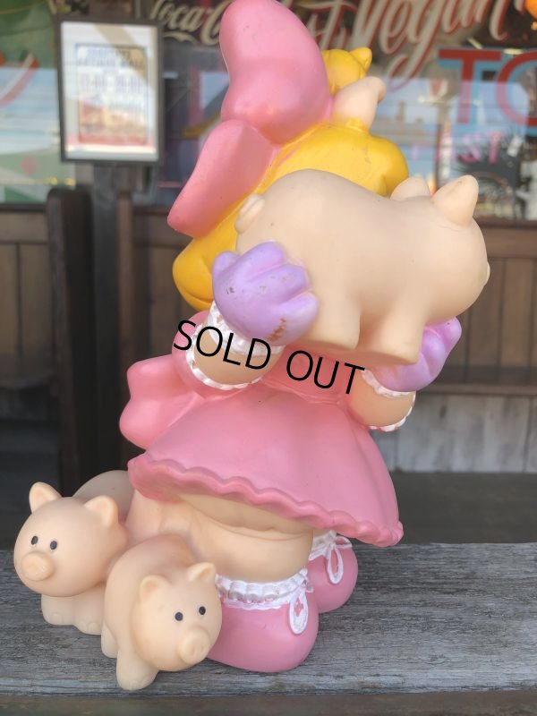 画像4: 80s Vintage Muppet Babies Miss Piggy Vinyl Bank Doll (C013)