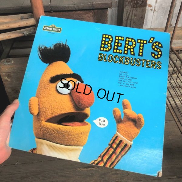 画像5: Vintage Sesame Street BERT'S BLOCKBUSTERS LP Record (C019)