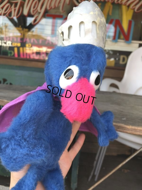 画像9: Vintage Knickerbocker Sesame Street Grover Plush Doll 38cm (B950)