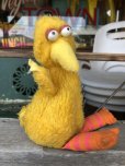 画像2: 70s Vintage Knickerbocker Sesame Street Big Bird Plush Doll 20cm (C015) (2)