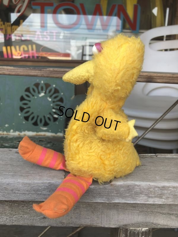 画像4: 70s Vintage Knickerbocker Sesame Street Big Bird Plush Doll 20cm (C015)