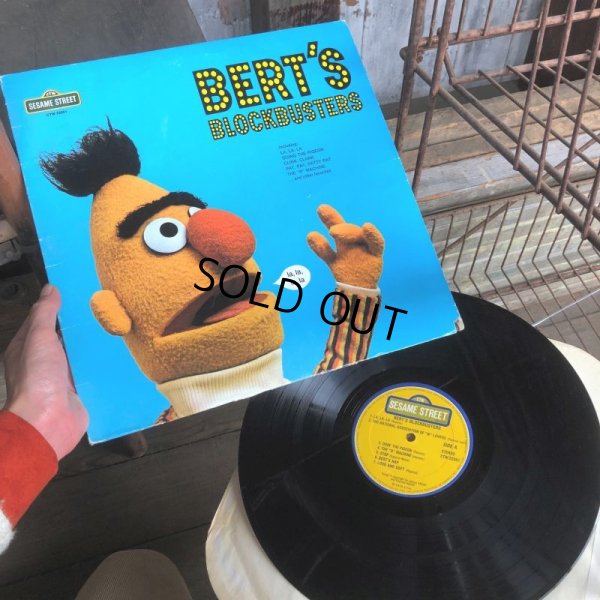 画像1: Vintage Sesame Street BERT'S BLOCKBUSTERS LP Record (C019)