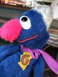 画像7: Vintage Knickerbocker Sesame Street Grover Plush Doll 38cm (B950)