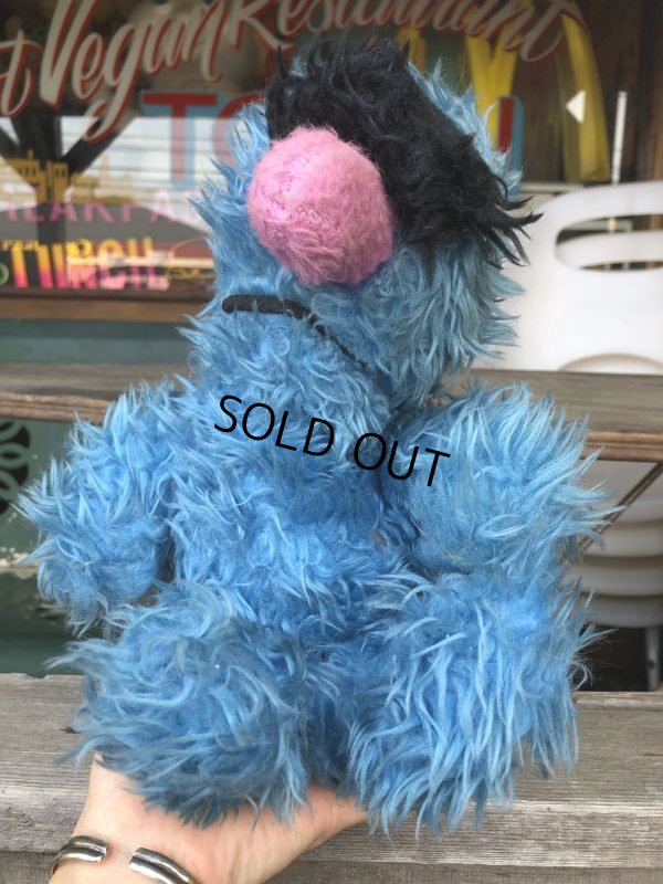 画像9: 70s Vintage Knickerbocker Sesame Street Herry Monster Plush Doll 35cm (B952)