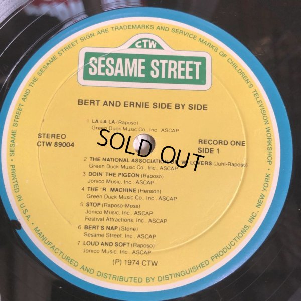 画像2: Vintage Sesame Street Bert and Ernie SIDE by SIDE LP Record (C020)