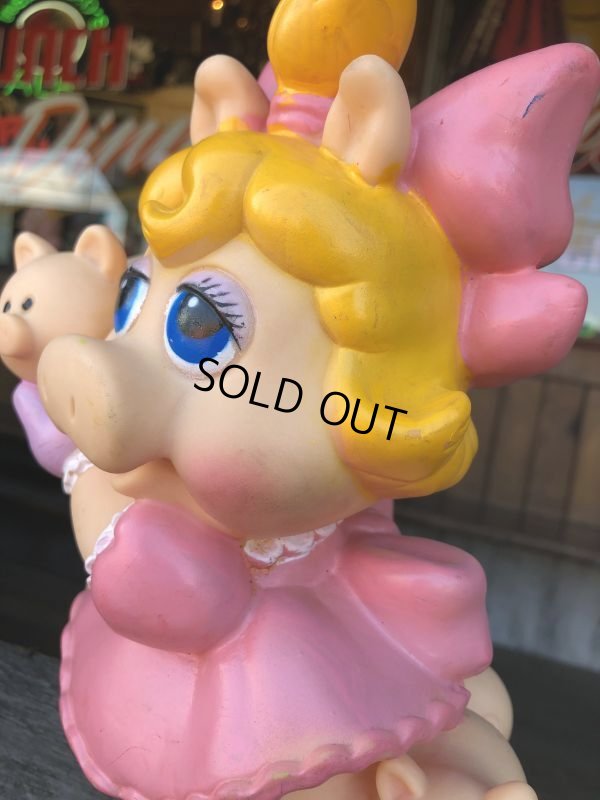 画像7: 80s Vintage Muppet Babies Miss Piggy Vinyl Bank Doll (C013)