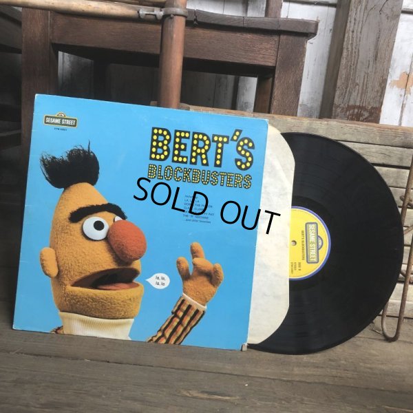 画像4: Vintage Sesame Street BERT'S BLOCKBUSTERS LP Record (C019)