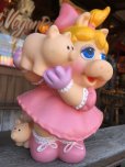 画像3: 80s Vintage Muppet Babies Miss Piggy Vinyl Bank Doll (C013)