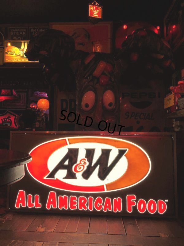 画像10: Vintage A&W Restaurant ALL AMERICAN FOOD Lighted Store Sign Huge!!!! (C024)