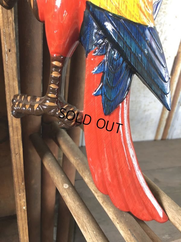 画像5: 70s Vintage Parrot Wall Hangings Statue (C025)