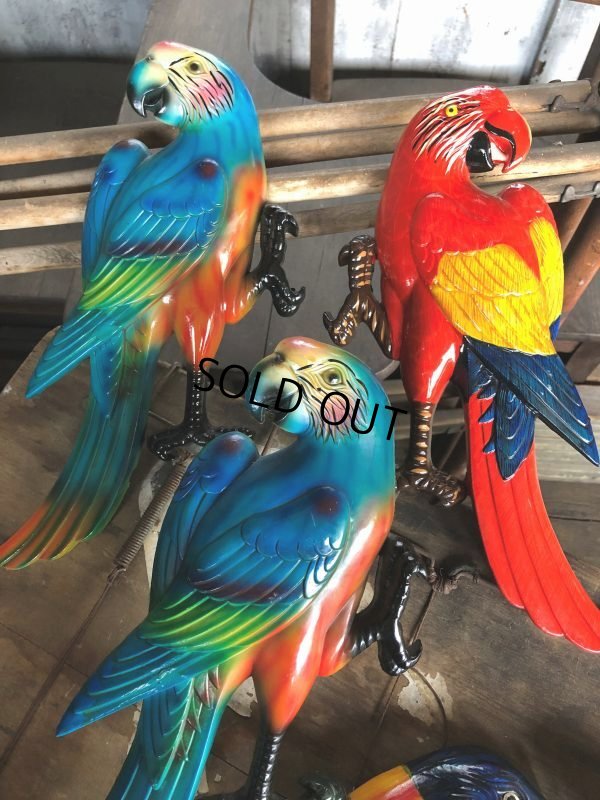 画像9: 70s Vintage Parrot Wall Hangings Statue (C027)