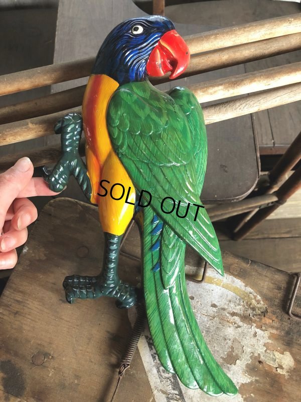 画像7: 70s Vintage Parrot Wall Hangings Statue (C026)