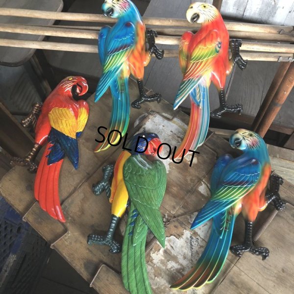 画像10: 70s Vintage Parrot Wall Hangings Statue (C027)