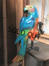 70s Vintage Parrot Wall Hangings Statue (C028)