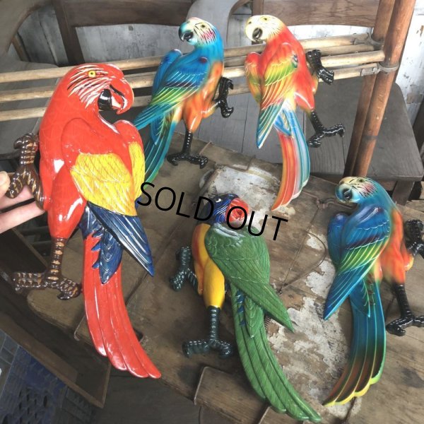 画像10: 70s Vintage Parrot Wall Hangings Statue (C025)