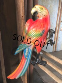 70s Vintage Parrot Wall Hangings Statue (C029)