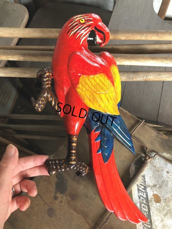 画像8: 70s Vintage Parrot Wall Hangings Statue (C025)