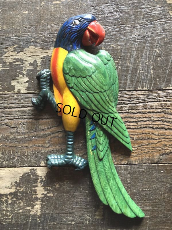 画像9: 70s Vintage Parrot Wall Hangings Statue (C026)