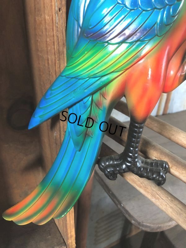 画像4: 70s Vintage Parrot Wall Hangings Statue (C027)