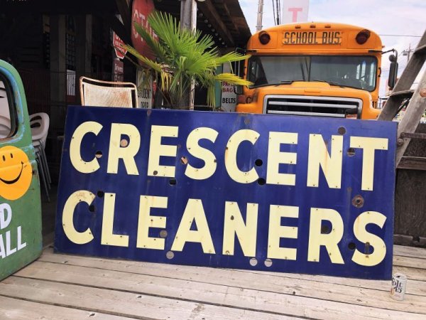 画像2: 【店舗引き取り限定】 Antique U.S.A. CRESCENT CLEANERS Vintage Huge Neon Sign (C030)
