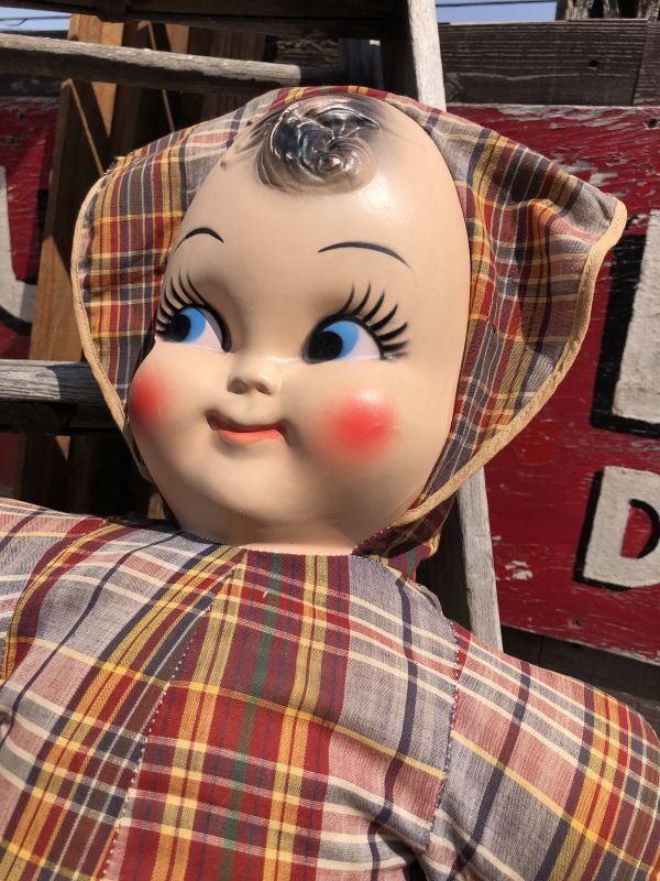 画像6: Vintage Celluloid Face Doll Big Size Baby 60cm (C034)