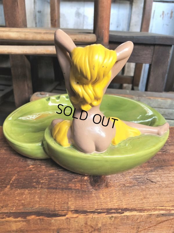 画像3: Vintage Mid Century Nude Naked Woman Lady Pinup Ashtray (C053)