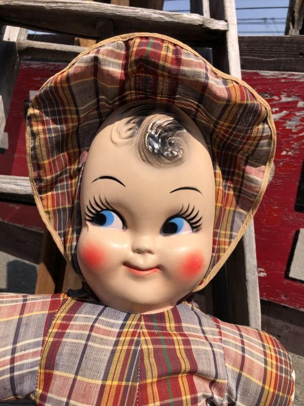 画像8: Vintage Celluloid Face Doll Big Size Baby 60cm (C034)
