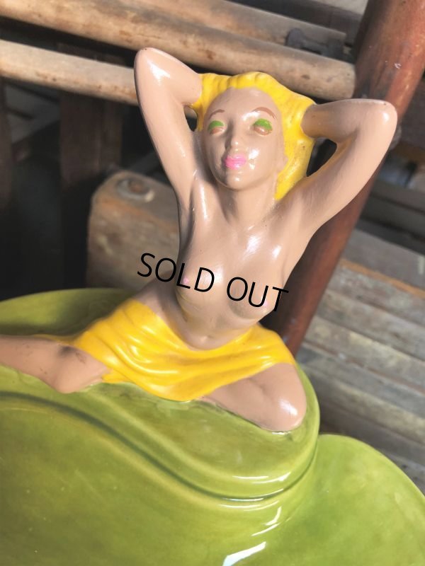 画像6: Vintage Mid Century Nude Naked Woman Lady Pinup Ashtray (C053)