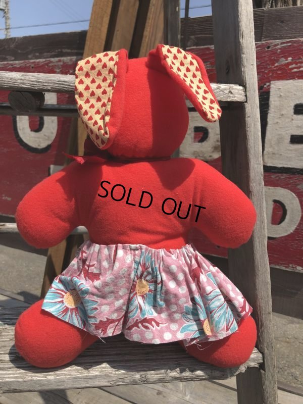 画像4: Vintage Celluloid Face Doll Valentine Bunny 33cm (C040）