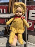 画像1: Vintage Celluloid Face Doll Strawberry Girl 38cm (C039） (1)
