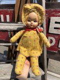 Vintage Celluloid Face Doll Strawberry Girl 38cm (C039）