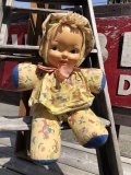 Vintage Celluloid Face Doll Baby 47cm (C035）