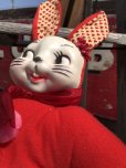 画像7: Vintage Celluloid Face Doll Valentine Bunny 33cm (C040）