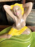 画像11: Vintage Mid Century Nude Naked Woman Lady Pinup Ashtray (C053） (11)