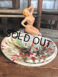 Vintage Mid Century Nude Naked Woman Lady Pinup Ashtrays (C052）