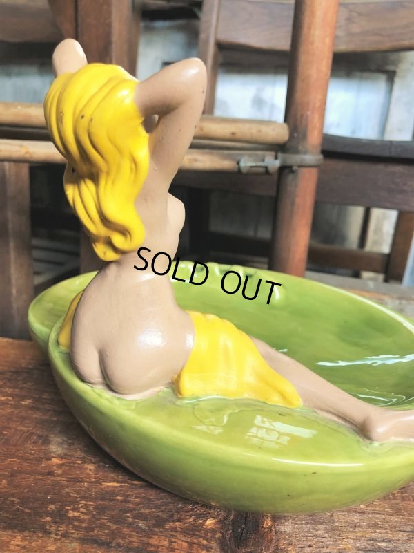 画像10: Vintage Mid Century Nude Naked Woman Lady Pinup Ashtray (C053)