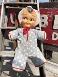 Vintage Celluloid Face Doll Big Size Baby 60cm (C033）