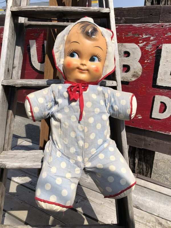 画像1: Vintage Celluloid Face Doll Big Size Baby 60cm (C033）